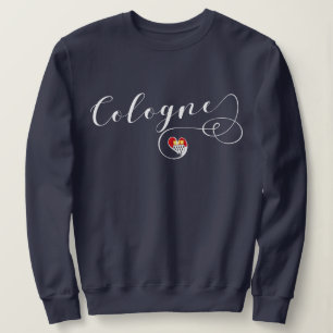 Camiseta Camisola da água de Colônia do coração, bandei