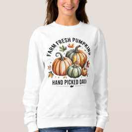 Camiseta Camisola de Abóboras Frescas da Fazenda