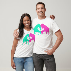 Camiseta Camisola de alças de derretimento branca das mão