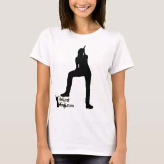 Camiseta Camisola de alças do cantor das meninas