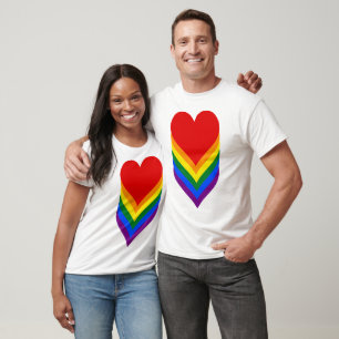 Camiseta Camisola de alças dos corações do orgulho de LG