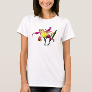 Camiseta Camisola de alças floral do hemerocallis da aranha