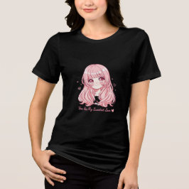 Camiseta Camisola de anime fofa do Dia dos Namorados