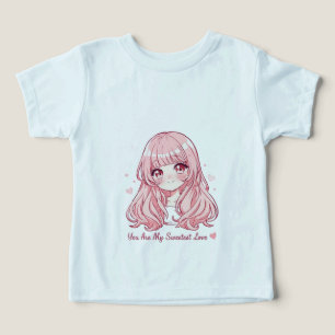 Camiseta Camisola de Anime Fofo do Dia dos Namorados