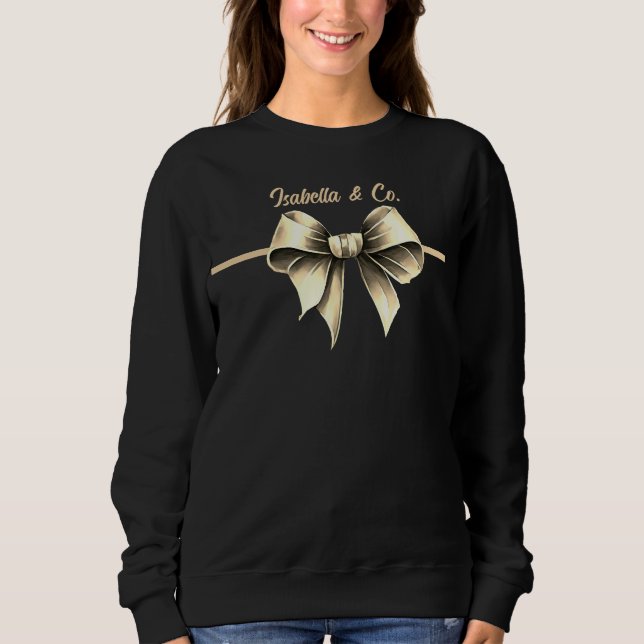 Camiseta Camisola de arco elegante (Frente)