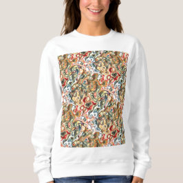 Camiseta Camisola de Arte Abstrata