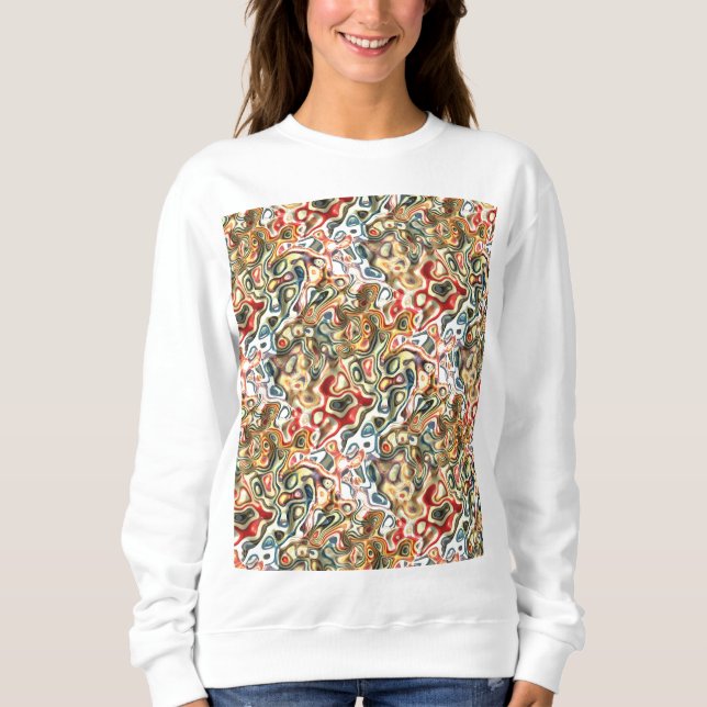 Camiseta Camisola de Arte Abstrata (Frente)