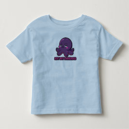 Camiseta Camisola de Bebê Polvo Kawaii Engraçado Sonolento