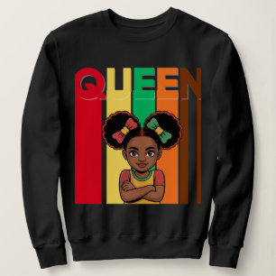 Camiseta Camisola de camisola da Rainha Africana