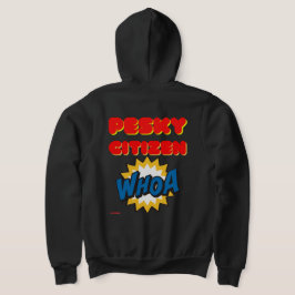 Camiseta camisola de capuz zip "PESKY CITIZEN"