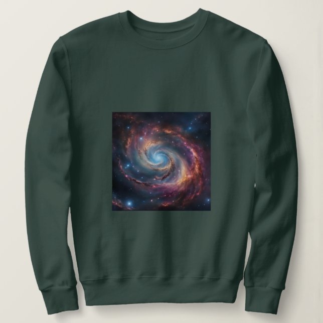 Camiseta camisola de cosmos e planeta (Frente do Design)