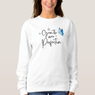 Camiseta Camisola de Crescimento em vez de Perfeição