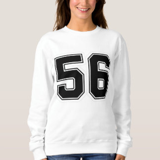 Camiseta Camisola de Desporto Universitário Número 56 | Pre