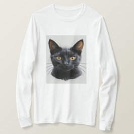 Camiseta Camisola de doce de gato preto