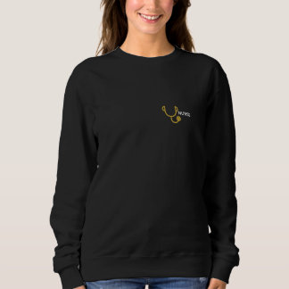 Camiseta Camisola de Enfermeira com Estetoscópio no Peito E