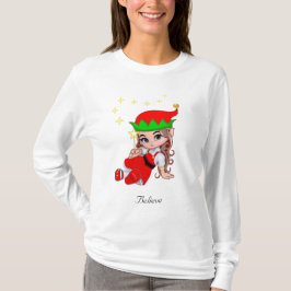 Camiseta Camisola de Fada Mágica Fofo com Estrelas