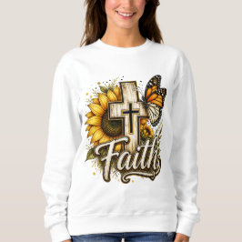 Camiseta Camisola de Faith e Sunflowers