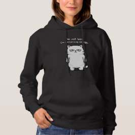 Camiseta Camisola de Gato com Citações Sarcásticas Engraçad
