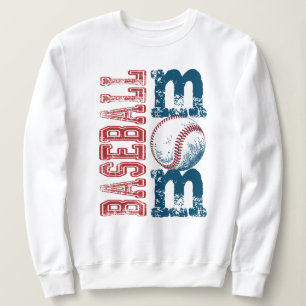 Camiseta Camisola de Grafismo de Mãe de Beisebol Angustiada