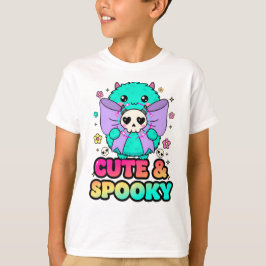 Camiseta Camisola de Halloween com Caveira e Estrelas