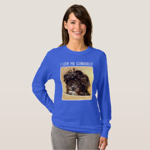 Camiseta Camisola de macho Schnoodle Dog