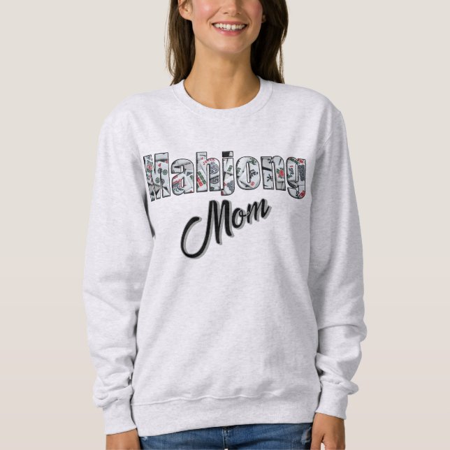 Camiseta Camisola de Mãe de Mahjong (Frente)