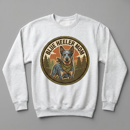Camiseta Camisola de Mãe do Blue Heeler - Presente para Mãe