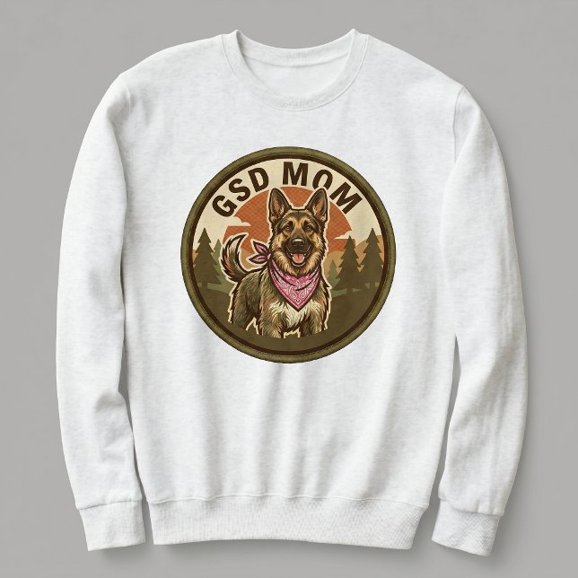 Camiseta Camisola de Mãe GSD Presente para Ela (Criador carregado)