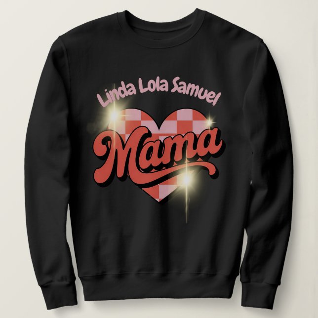 Camiseta Camisola de Mãe Personalizada (Frente do Design)