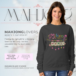 Camiseta Camisola de Mahjong para Amantes de Mahjong