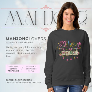 Camiseta Camisola de Mahjong para Amantes de Mahjong