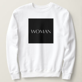 Camiseta Camisola de malha com a inscrição MULHER