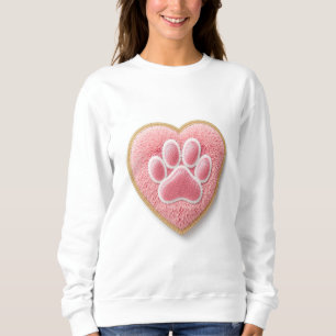 Camiseta Camisola de Malha com Bordado Chenille para Mãe de