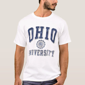 Camiseta Camisola de malha vintage dos anos 90 do Ohio Univ