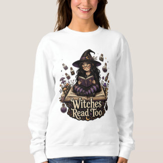 Camiseta Camisola de Malha Witches Read Too Mulheres Camise