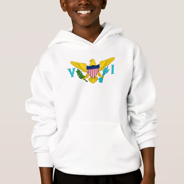 Camiseta Camisola de manga comprida das Ilhas Virgens (Frente)