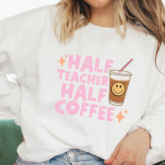 Camiseta Camisola de meia professora meia café