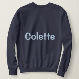Camiseta Camisola de Mulher Azul Marinho Nome Personalizado