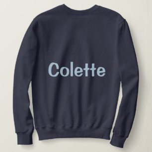 Camiseta Camisola de Mulher Azul Marinho Nome Personalizado