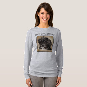 Camiseta Camisola de Mulher de Cachorro Schnoodle