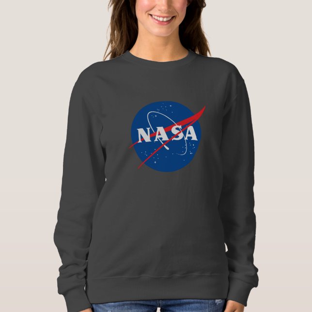 Camiseta Camisola de mulheres da NASA (Cinza de meteoritos) (Frente)
