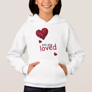 Camiseta Camisola de Namorados do coração Hoodie