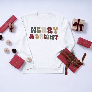 Camiseta Camisola de Natal Alegre e Brilhante