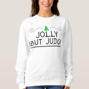 Camiseta Camisola de Natal Alegre Mas Julgadora