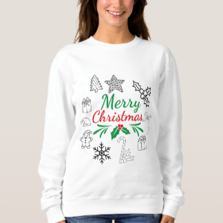 Camiseta Camisola de Natal com Desenhos Fofos