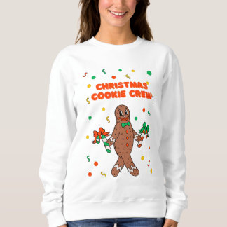 Camiseta Camisola de Natal da Equipe de Biscoitos de Gengib