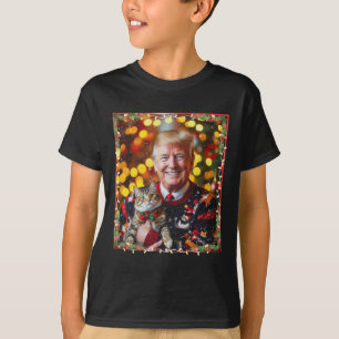 Camiseta Camisola de Natal Divertida do Trump para Amantes