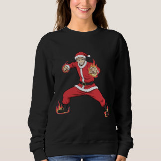 Camiseta Camisola de Natal do Papai Noel em estilo anime de