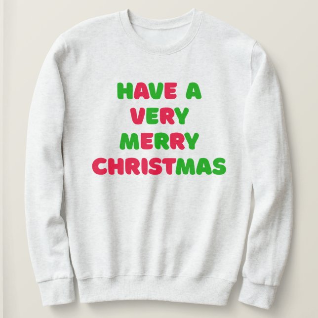 Camiseta Camisola de Natal Feminina (Frente do Design)