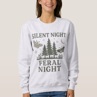 Camiseta Camisola de Natal Feminina Noite Silenciosa Noite
